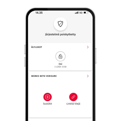 Ohjaa älykotilaitteita Verisuren sovelluksella.