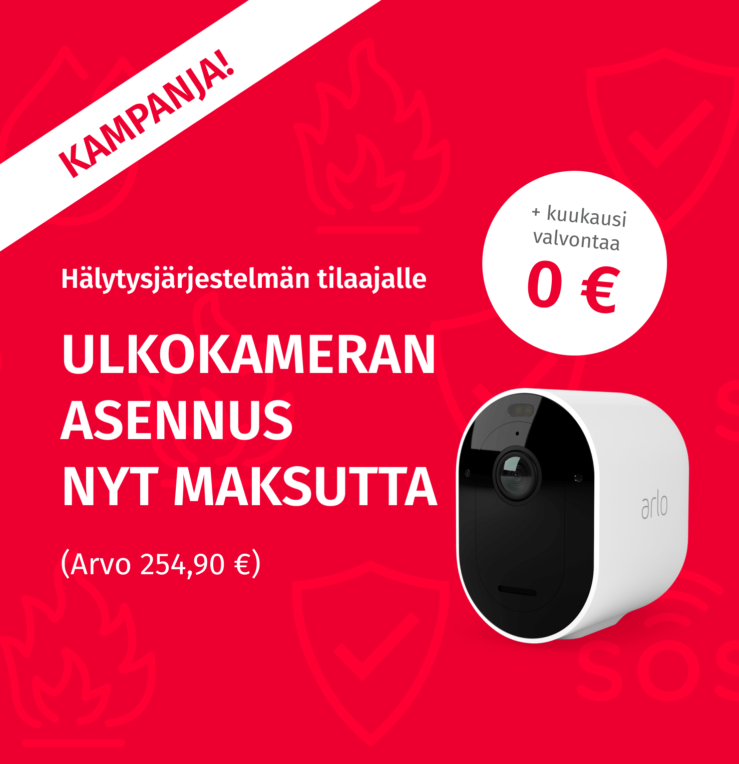 Arlo Pro 4 valvontakamera ja sovellus arlo kamera + sovellus