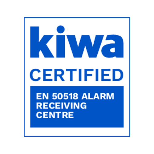 Kiwa Certified. EN 50518 Alarm Receiving Centre.