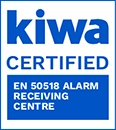 Kiwa Certified. EN 50518 Alarm Receiving Centre.