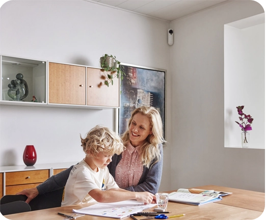 Perheen kodissa Verisuren kamera.