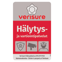 Verisure hälytyskyltti