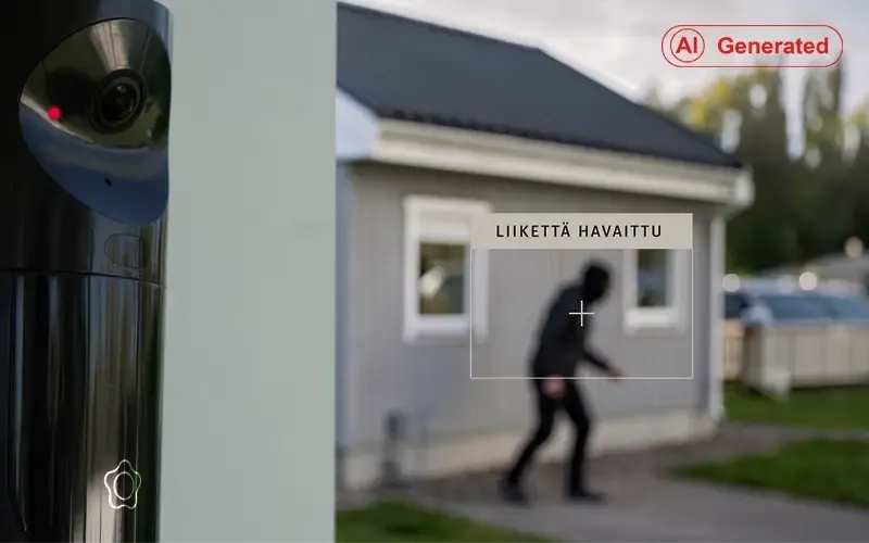 Verisuren Ulkovartija havaitsee liikettä pihalla.